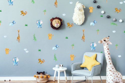 מדבקות קיר גונגל לחדרי ילדים - מיכל נמצוב סטודיו m creative