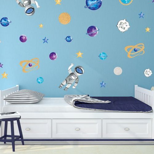 מדבקות קיר חלל לחדרי ילדים - מיכל נמצוב סטודיו m creative